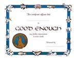 Good Enough Certificate A